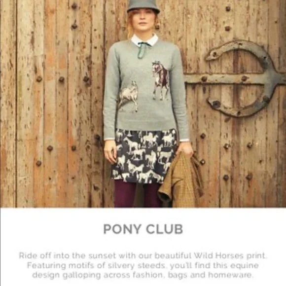 Cath Kidston Skirts Cath Kidston Pony Skirt Sz L Poshmark